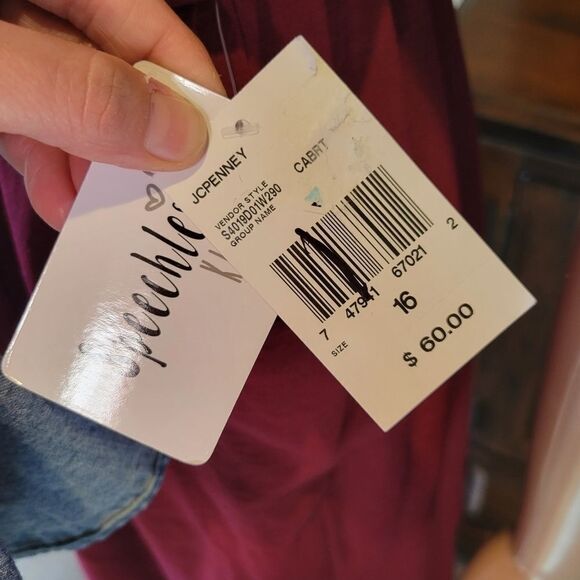 Speechless Big Girls Sleeveless Sundress cabernet color - Picture 5 of 10